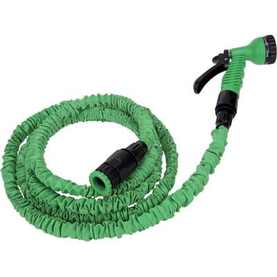 TUBO IRRIGAZIONE ESTENSIBILE IN KIT STARS - MT 5,0/15,0 +RACCORDI+IDROPISTOLA