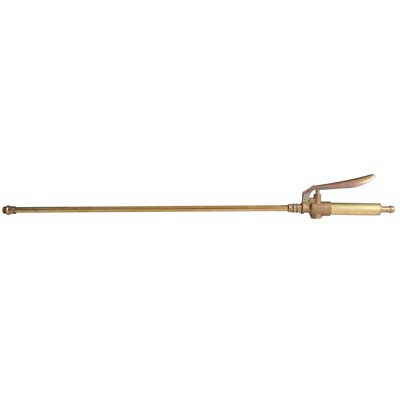 LANCIA + RUBINETTO A LEVA X POMPA STARS - RAME/OTTONE MM 10 CM 50