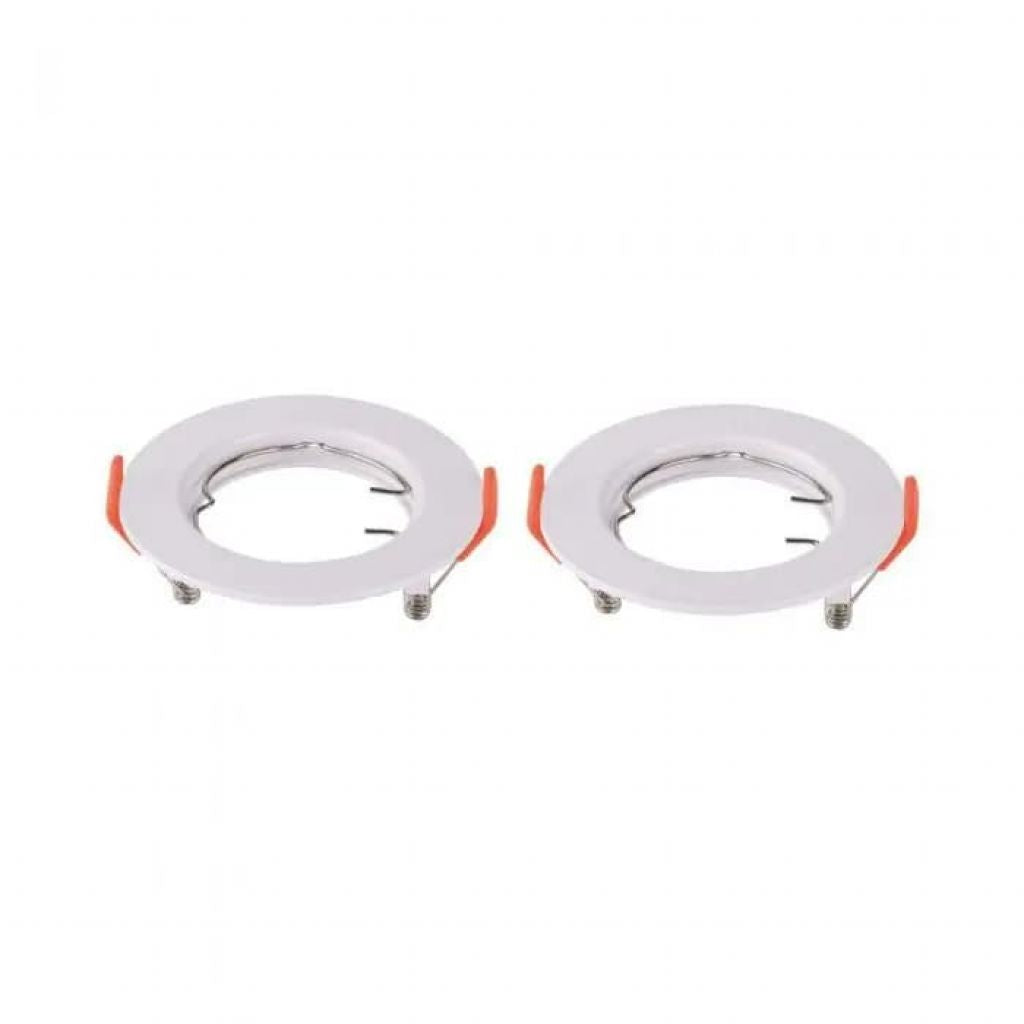 GU10 Fitting Round White