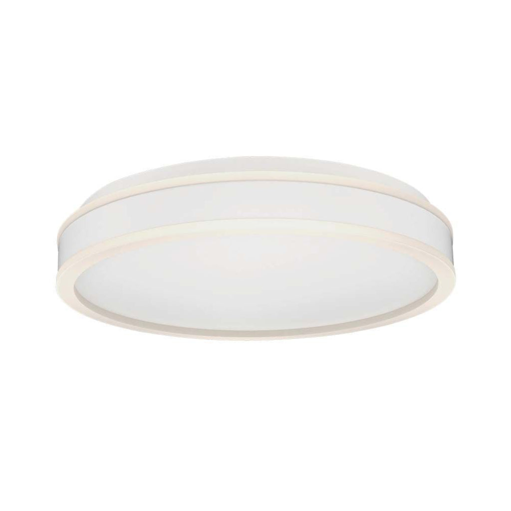 38W LED Designer Light Round White Finish 4000K