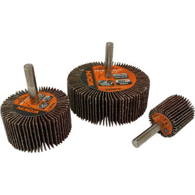 RUOTA ABRASIVA LAMELLARE 776 WOKIN - MM 50X25 GRANA  80 G.MM 6 776450