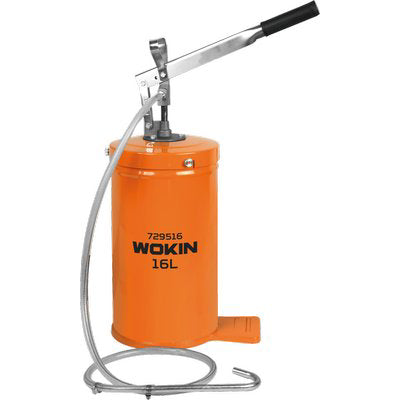 POMPA OLIO MANUALE 729610 WOKIN - ACCIAIO MM 180X380 LT 16 TUBO MT 1,5