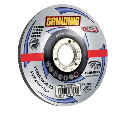 DISCO ABRASIVO SBAVO FERRO FORZA GRINDING - MM 115X22,2 H.MM 6,0