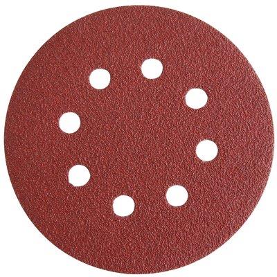 DISCO ABRASIVO FIBRATO VELCRATO 8 FORI IMPERIAL - MM 115X22,2 GRANA 180 CF=PZ 6