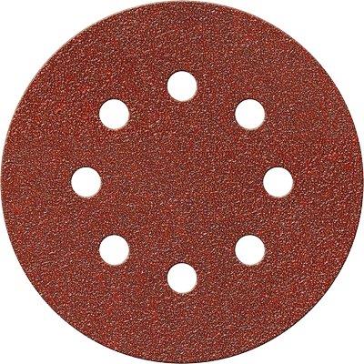DISCO ABRASIVO FIBRATO VELCRATO 8 FORI IMPERIAL - MM 125X22,2 GRANA  40 CF=PZ  50