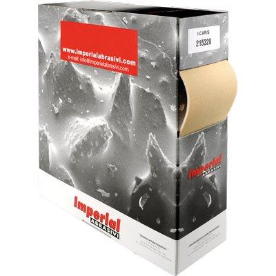 CARTA ABRASIVA PRETAGLIATA I-CARS/S IMPERIAL - LATTICE/OSSIDO ALLUM MM 115X140 GRANA 120 MT 25