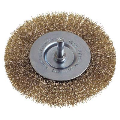 SPAZZOLA ACCIAIO CIRCOLARE + GAMBO PG - 468.50 MM  40 G.MM 6X25