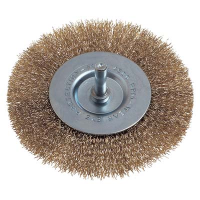 SPAZZOLA ACCIAIO CIRCOLARE + GAMBO PG - 470.00 MM  75 G.MM 6X25