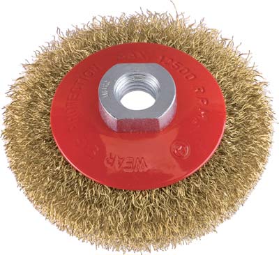 SPAZZOLA ACCIAIO CONICA + FILETTO PG - 467.00 MM  90 F.M14