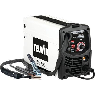 SALDATRICE INVERTER BIMAX 150I SYNERGIC TELWIN - VOLT 230 A 150 MIG-MAG FLUX MMA ACCESSORIATA