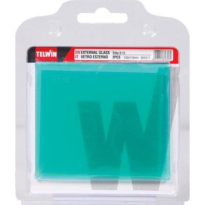 VETRO MASCHERA ESTERNO TRIBE TELWIN - TRASPARENTE MM 102X115 CF=PZ 2