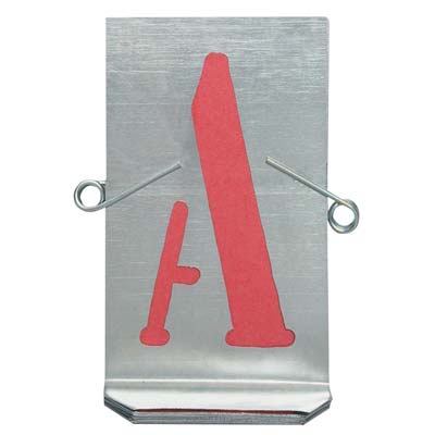 STAMPI TRAFORATI SERIE LETTERE - A/Z MM  80