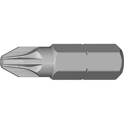 INSERTO CROCE POZIDRIV X AVVITATORE KRINO - PZXMM 1X25 CF=PZ 10