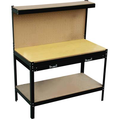 BANCO DA LAVORO EFFE - PIANO MDF CM. 120X60X H 155 C/CASSETTO