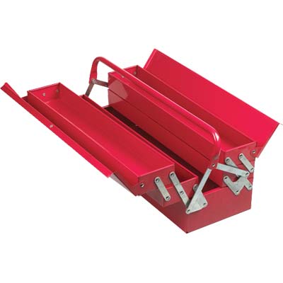CASSETTA PORTAUTENSILI METALLICA EFFE - 5 SCOMPARTI CM 53X20 H.CM 20