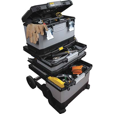 MOBILE PORTAUTENSILI 4 IN 1 SU RUOTE STANLEY - CM 56X38 H.CM 89 1-95-622