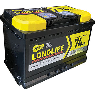 BATTERIA AUTO MODULO VALORE + - AH  74 DX SPUNTO 640AH MM 278X175 H.MM 190