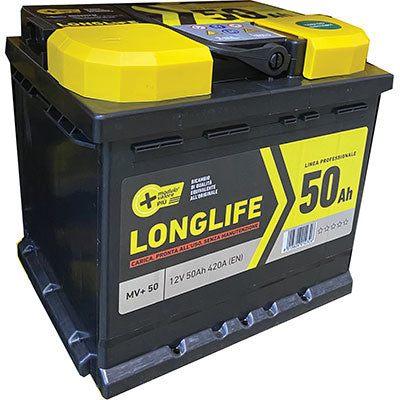 BATTERIA AUTO MODULO VALORE + - AH  50 DX SPUNTO 420AH MM 207X175 H.MM 190