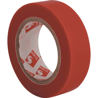 NASTRO PVC ISOLANTE SCAPA - ROSSO MM 25 ML 25