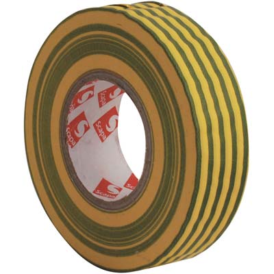 NASTRO PVC ISOLANTE SCAPA - GIALLO VERDE MM 19 ML 25
