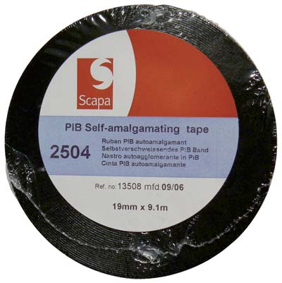 NASTRO AUTOAGGLOMERANTE SCAPA - NERO MM 19 ML 9,1 SP MM 0,75