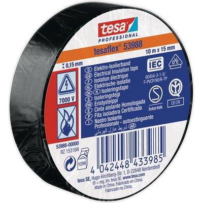 NASTRO PVC ISOLANTE IMQ TESA - NERO MM 15 ML 10