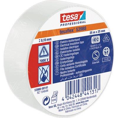 NASTRO PVC ISOLANTE IMQ TESA - BIANCO MM 25 ML 25