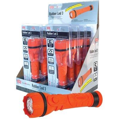 TORCIA LED RUBBER LED 3 EXPO LUCE QUADRA - LUMEN 55 2XSTILO AA NON INCLUSE CF=PZ 8