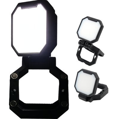 PROIETTORE LED COB OYSTER LUCE QUADRA - RICARIC 2000 LUMEN CM 10,8X13,8 H.CM 4,3 + MAGNETE