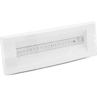 LAMPADA EMERGENZA LED SICURA CENTURY - VOLT 230 W 2 NAT LN 210 HR 3 MM 290X101 H.MM 64