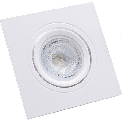 FARETTO INCASSO QUADRATO KLISS CENTURY - ALLUMINIO BIANCO MM 93X93 ORIENTABILE