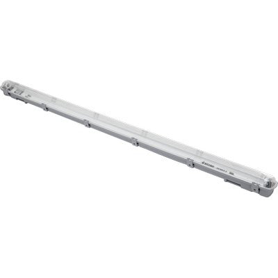 PLAFONIERA X TUBO LED - VOLT 230 WATT 2X18 G13 IP65 CM 126,5X11,5 H.CM 8,6