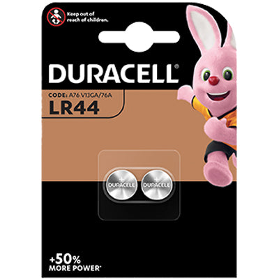 PILA SPECIALISTICA LR44 DURACELL - ALCALINA VOLT 1,5 CF=PZ 2