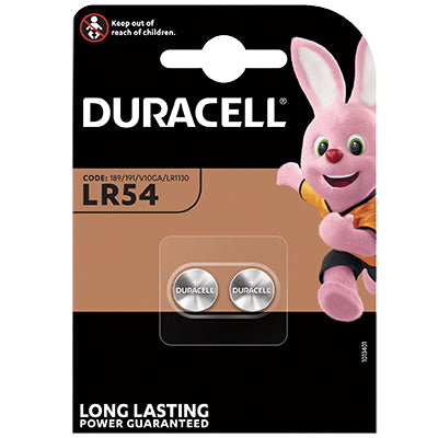 PILA SPECIALISTICA LR54 DURACELL - ALCALINA VOLT 1,5 CF=PZ 2