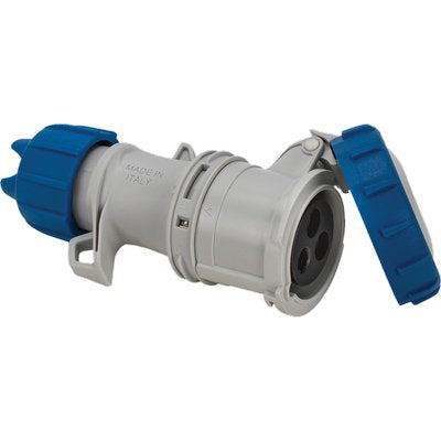 PRESA MOBILE INDUSTRIALE BLU FME - 2P+T 16A IP67