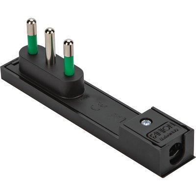 SPINA MOBILE RIBASSATA CLOCK FME - NERO  2P+T 16A