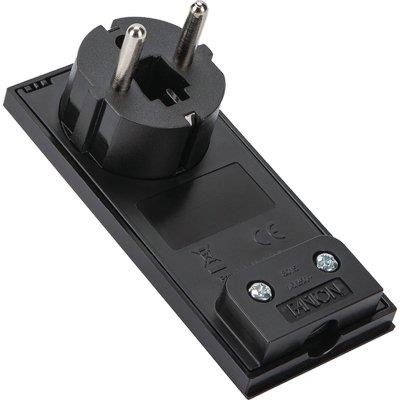 SPINA MOBILE RIBASSATA SCHUKO CLOCK FME - NERO 2P+T 16A