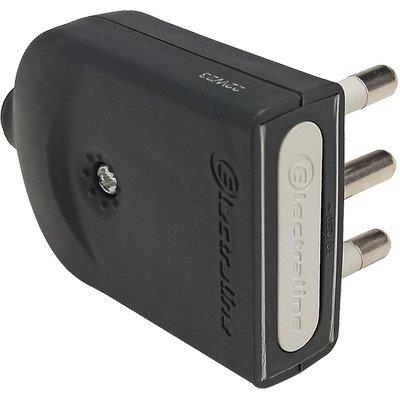 SPINA MOBILE ORIENTABILE ELECTRALINE - NERO 2P+T 16A