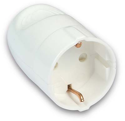 PRESA MOBILE SCHUKO GARANTI - BIANCO 2P+T 16A