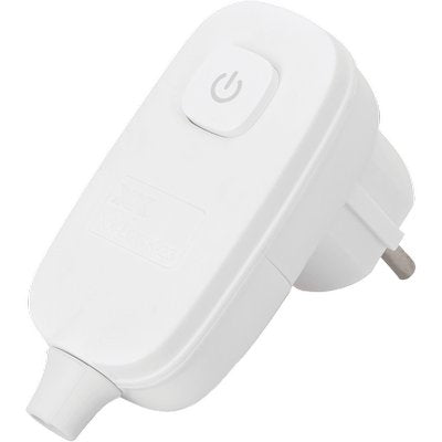 SPINA MOBILE SCHUKO + INTERRUTTORE AIGOSTAR - BIANCO 2P+T 16A