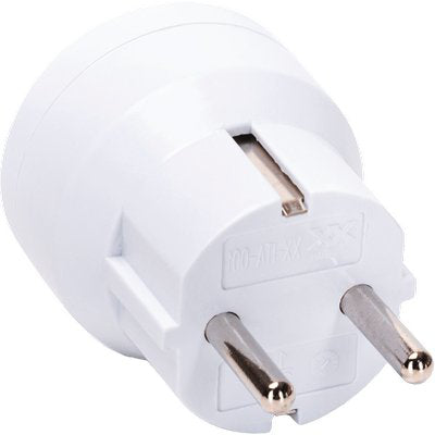 ADATTATORE SCHUKO-16A BIPASSO AIGOSTAR - BIANCO 2P+T
