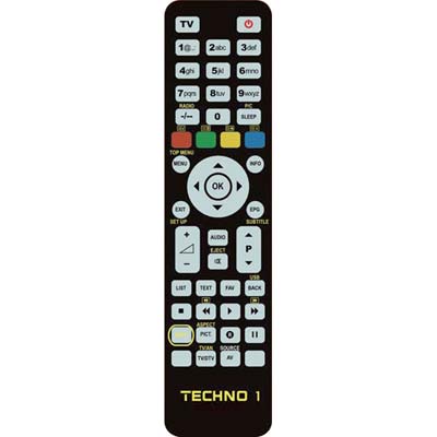 TELECOMANDO PROGRAMMABILE TECHNO 1 BRAVO - TV + VCR + DVD + DTT BANCO 1