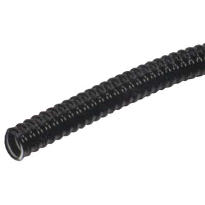 TUBO CORRUGATO + TIRAFILO - PVC NERO MM 16 MT  25