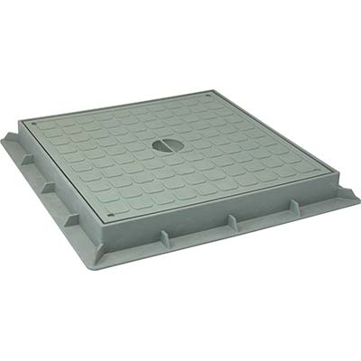 CHIUSINO DI DERIVAZIONE - PLASTICA CM 20X20 + TELAIO