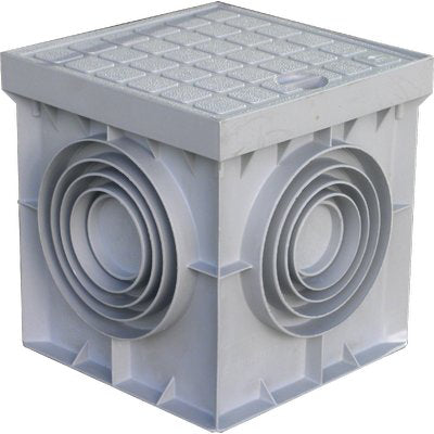 POZZETTO DERIVAZIONE + CHIUSINO - PLASTICA CM 30X30