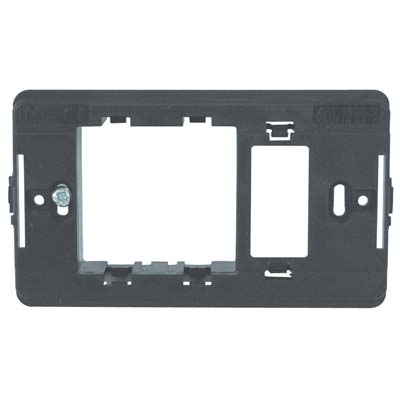 SUPPORTO FRUTTI VENUS MARLANVIL - PC NERO POSTI 1+SCHUKO