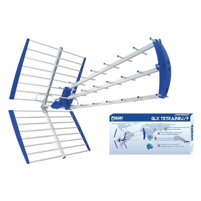 ANTENNA DIGITALE TERRESTRE BANDA UHF GALAXY - ALLUMINIO GUADAGNO DB 16/18  28 ELEMENTI