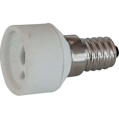 ADATTATORE LAMPADA E14-GU10 - PORCELLANA