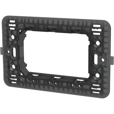 SUPPORTO FRUTTI ABM - PC NERO POSTI 3