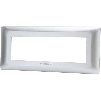 PLACCA COPRIFRUTTI ABM - ARGENTO POSTI 6 MM 190X85